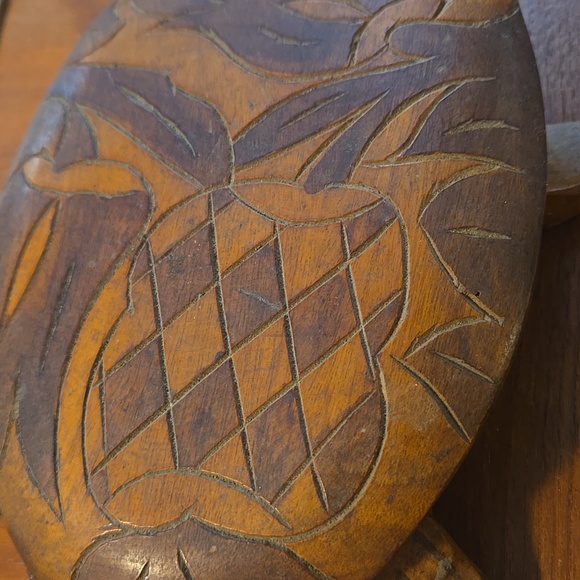 Handmade Wood Carved Trinket Box - Picture 6 of 6